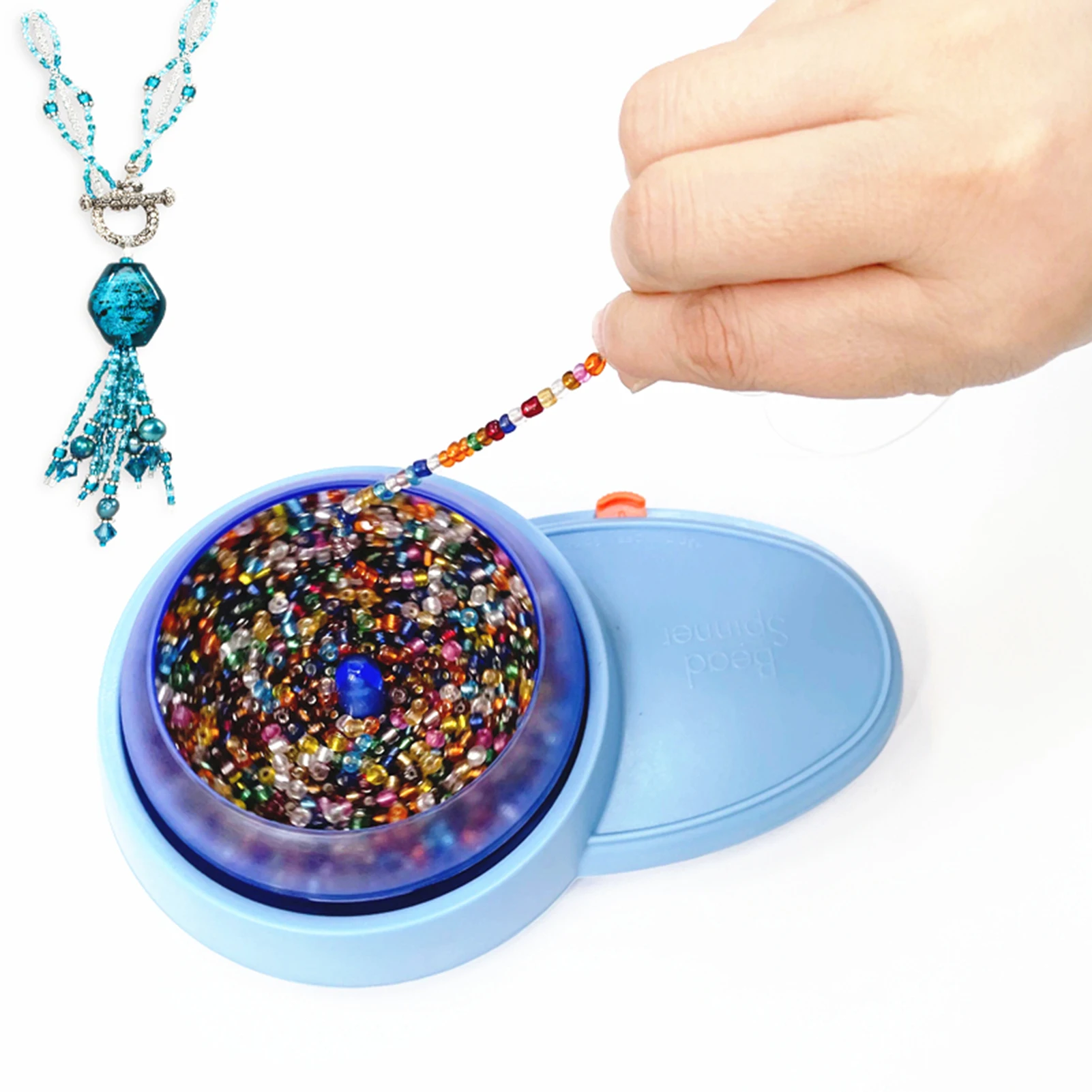 

Electric Bead Threading Machine Beading Bowl Spinner Kit Spinner Beading Bowls Needle Kit For Necklaces Making And DIY Craft