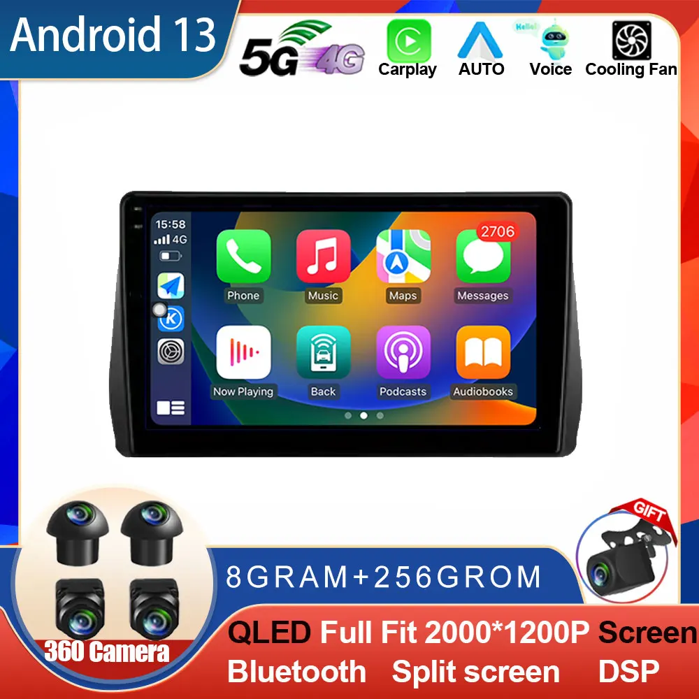 Android 13 для Toyota Wish 2II XE20 2009 - 2017 автомобильное радио мультимедийный видеоплеер