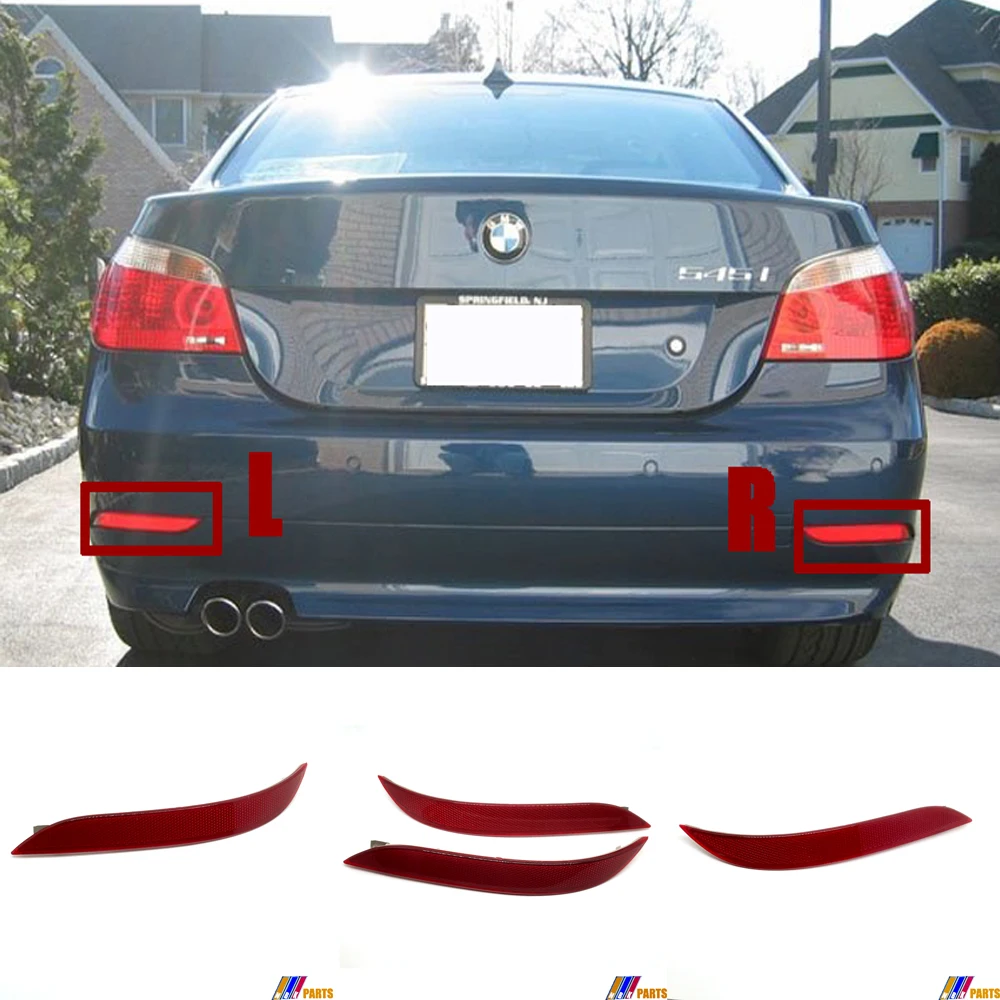 Fit 03-06 BMW5 E60 Sedan E61 Wagon 520i 523i 528i 528xi 535i 535xi 550i 530xi 535d 540i 530i 530xd REAR Reflector
