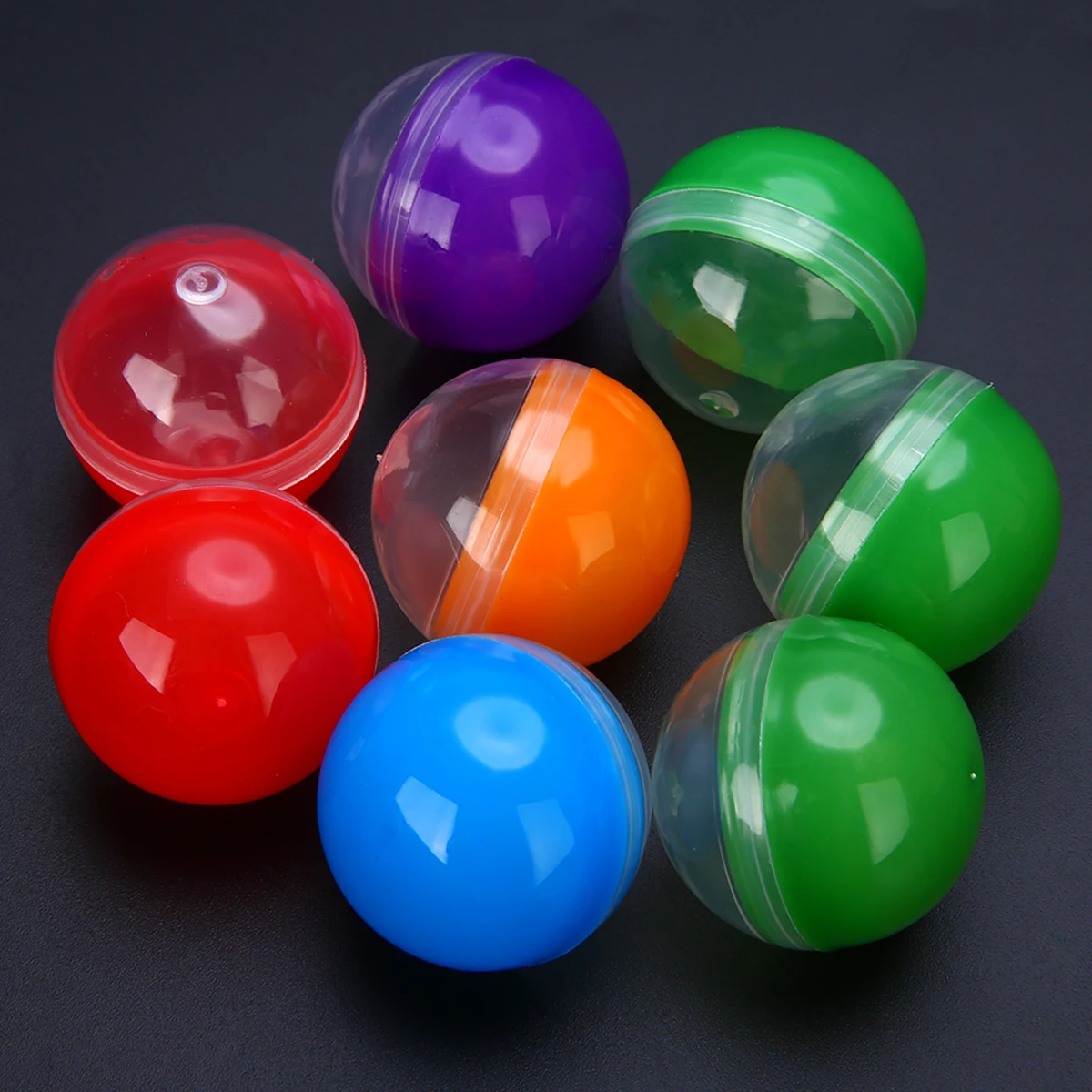 Пластиковый торговый автомат пустые круглые игрушечные капсулы 10 шт. 32 мм