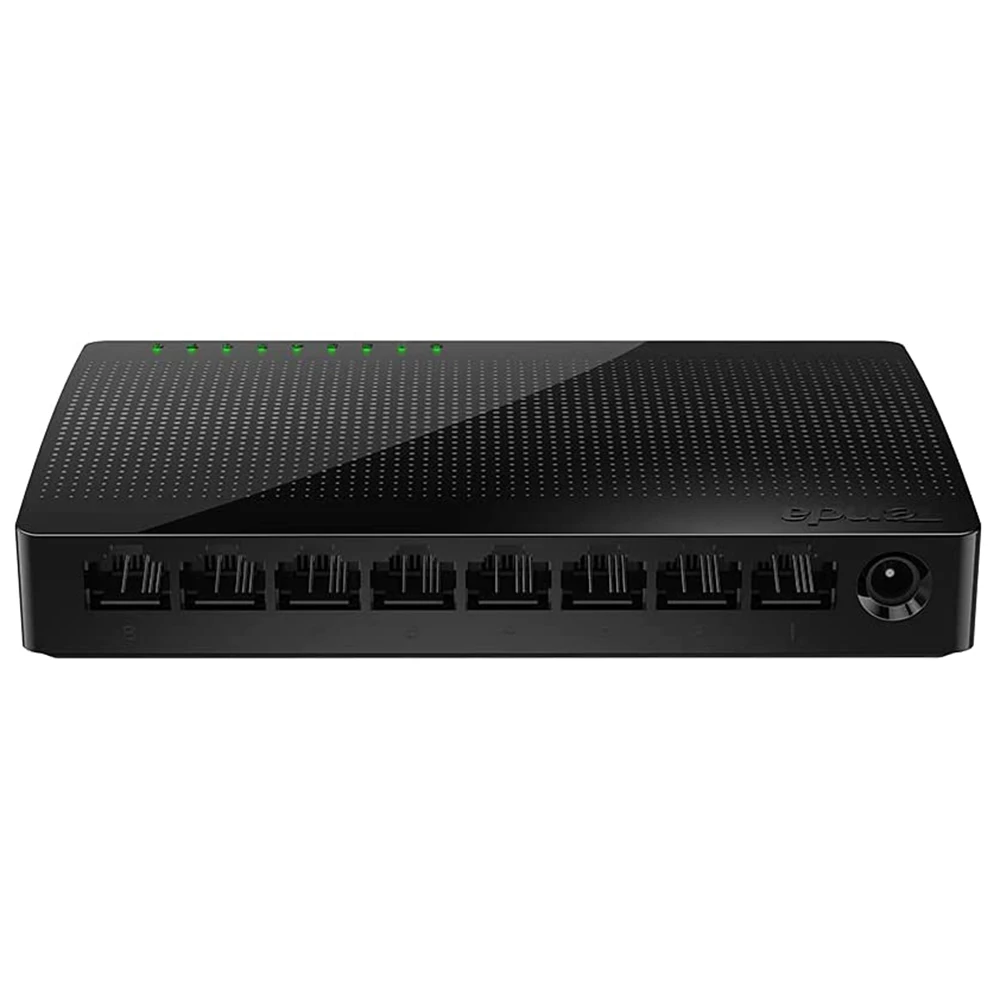 

Tenda 8 Port Gigabit Ethernet Network Switch SG108 Ethernet Splitter Plug and Play Traffic Optimization Unmanaged Limited