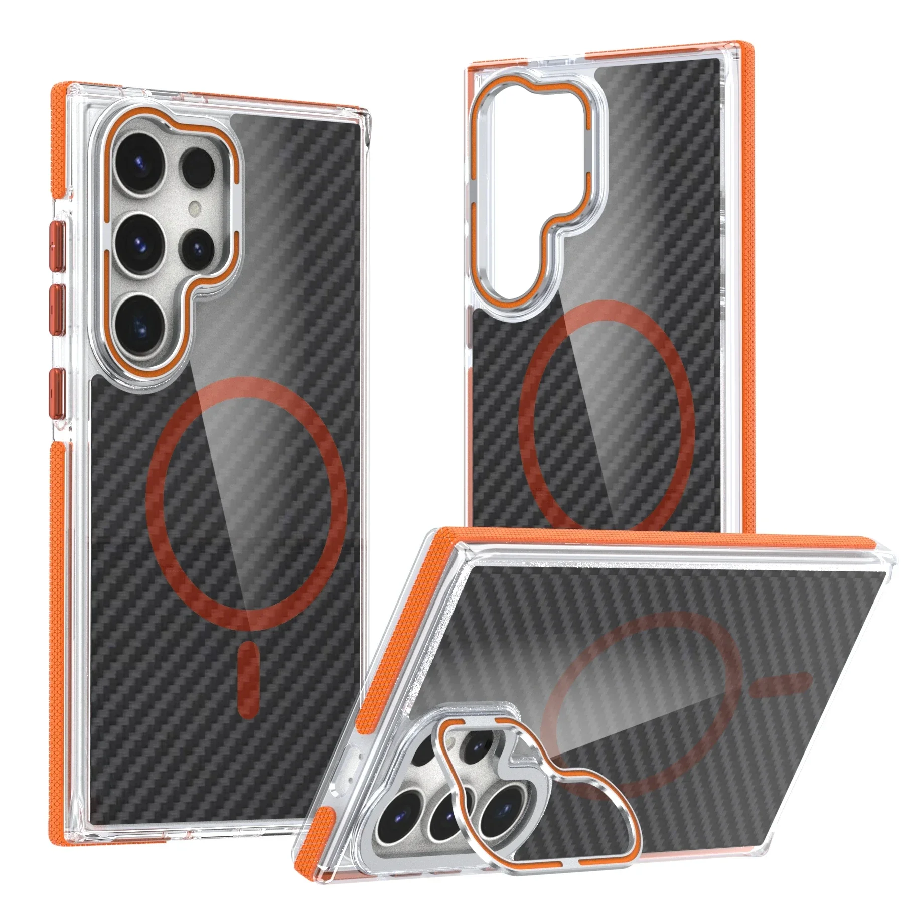 Противоскользящий армированный чехол Magsafe из поликарбоната в стиле милитари для