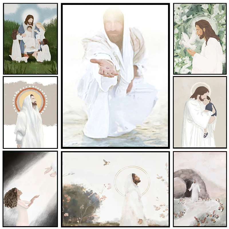 Христос Иисус Серия мир Бог загадка плакат эстетический HD Печать настенные