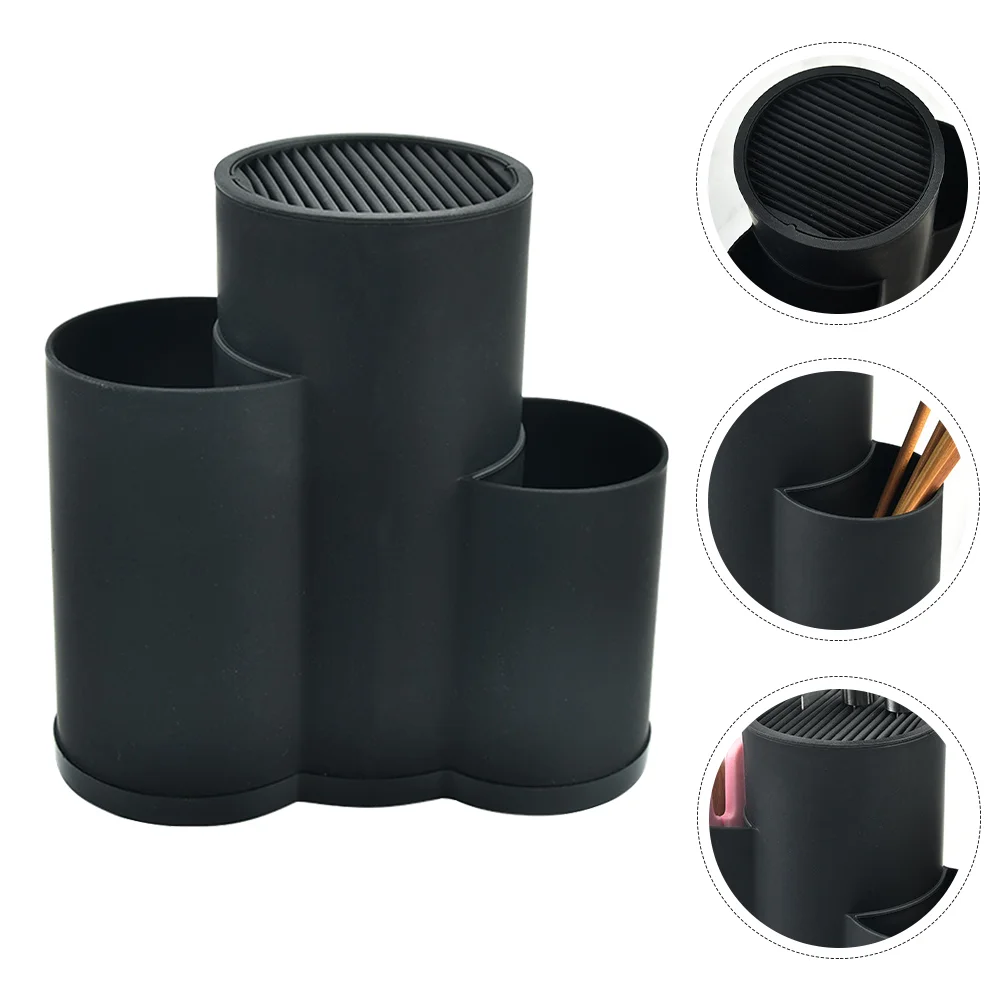 

Holder Utensil Kitchen Knifestorage Rack Stand Organizer Caddyhair Container Cooking Block Flatware Cutlery Sharpener Tool