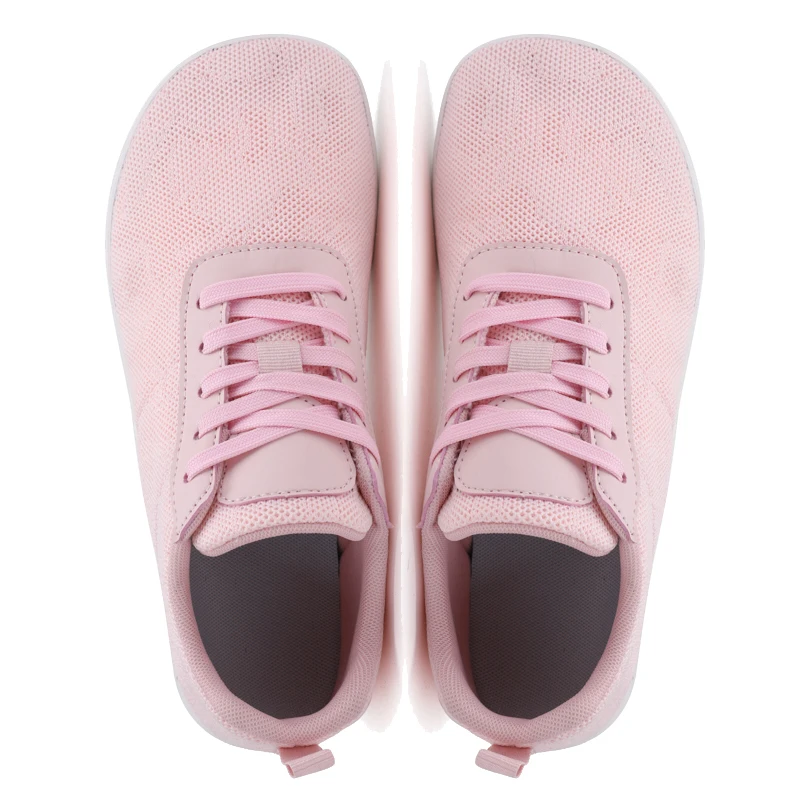 Туфли женские на плоской подошве открытый минималистический стиль широкий носок