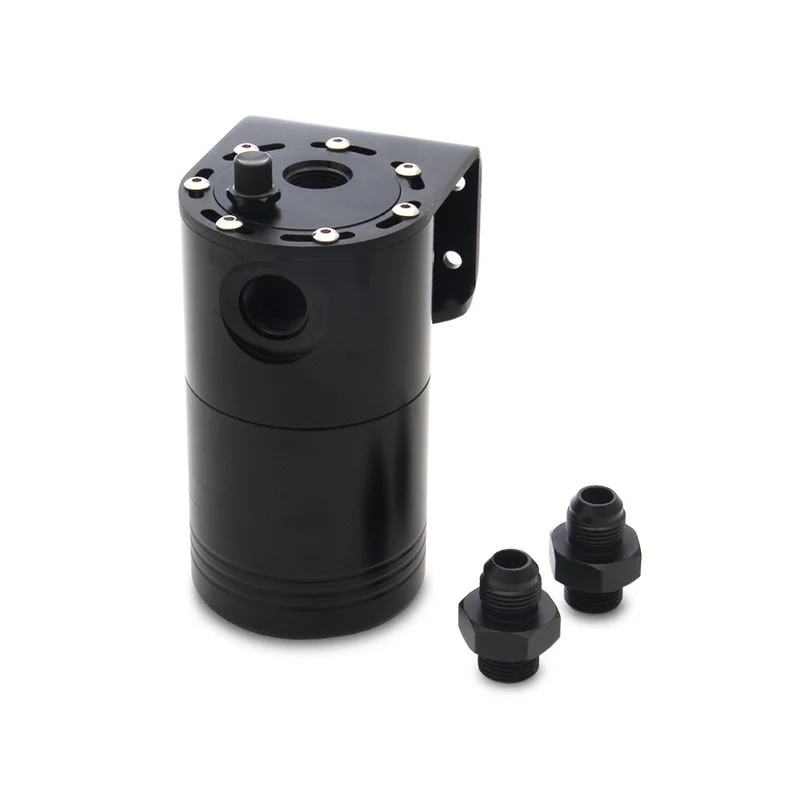 

1 set Universal Oil Catch Can Black 750ml Aluminum Reservoir Oil Catch Tank Fuel Tank Parts Car Modification accessories