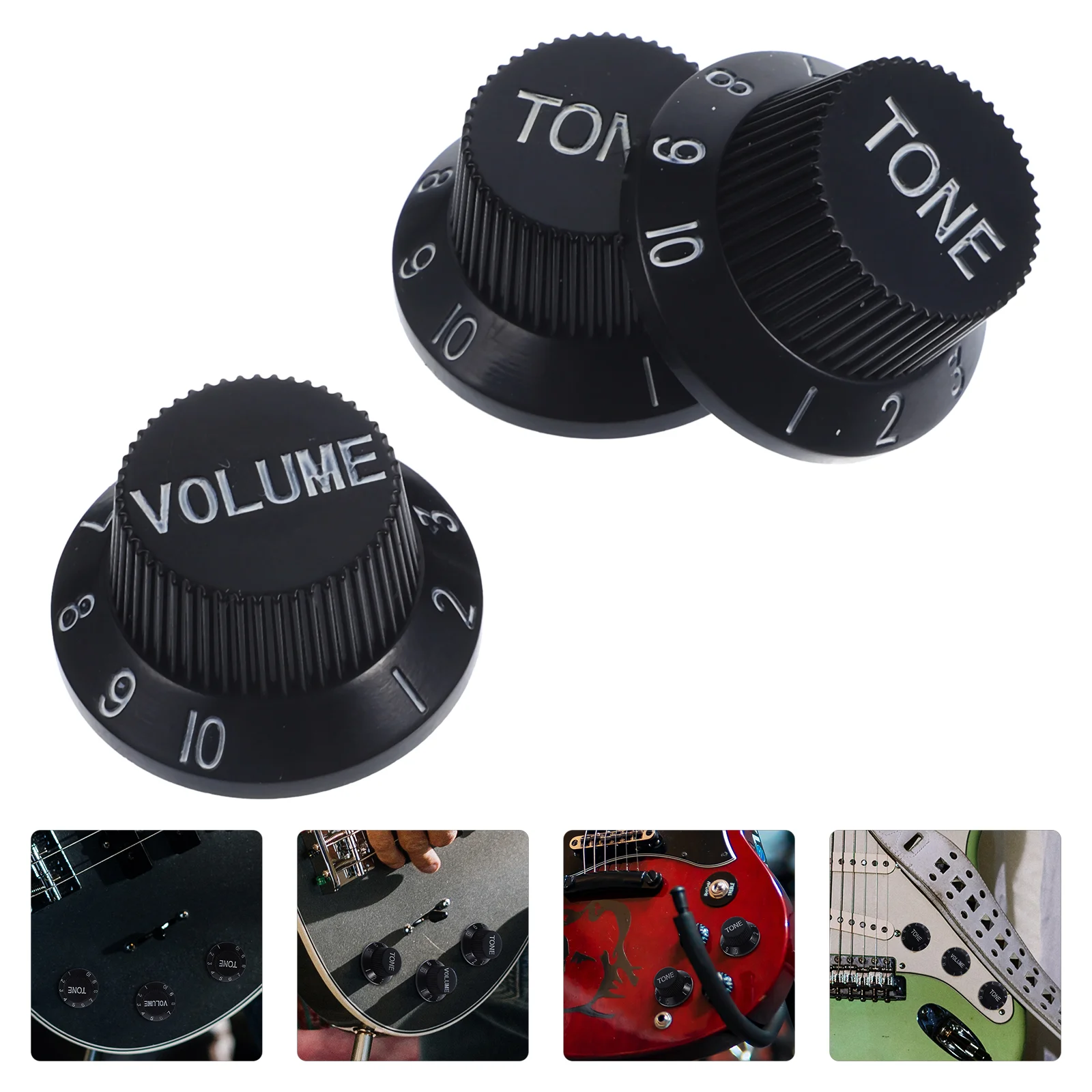 

Accessories Turn Knob Replacement Electric Guitar Volume Tone Control Knobs Caps