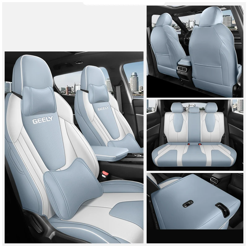 

Для Geely Cityray 2024 2025 автомобильный Стайлинг чехлы на сиденья из искусственной кожи всесезонные подушки для сидений авто интерьер модифицированные аксессуары