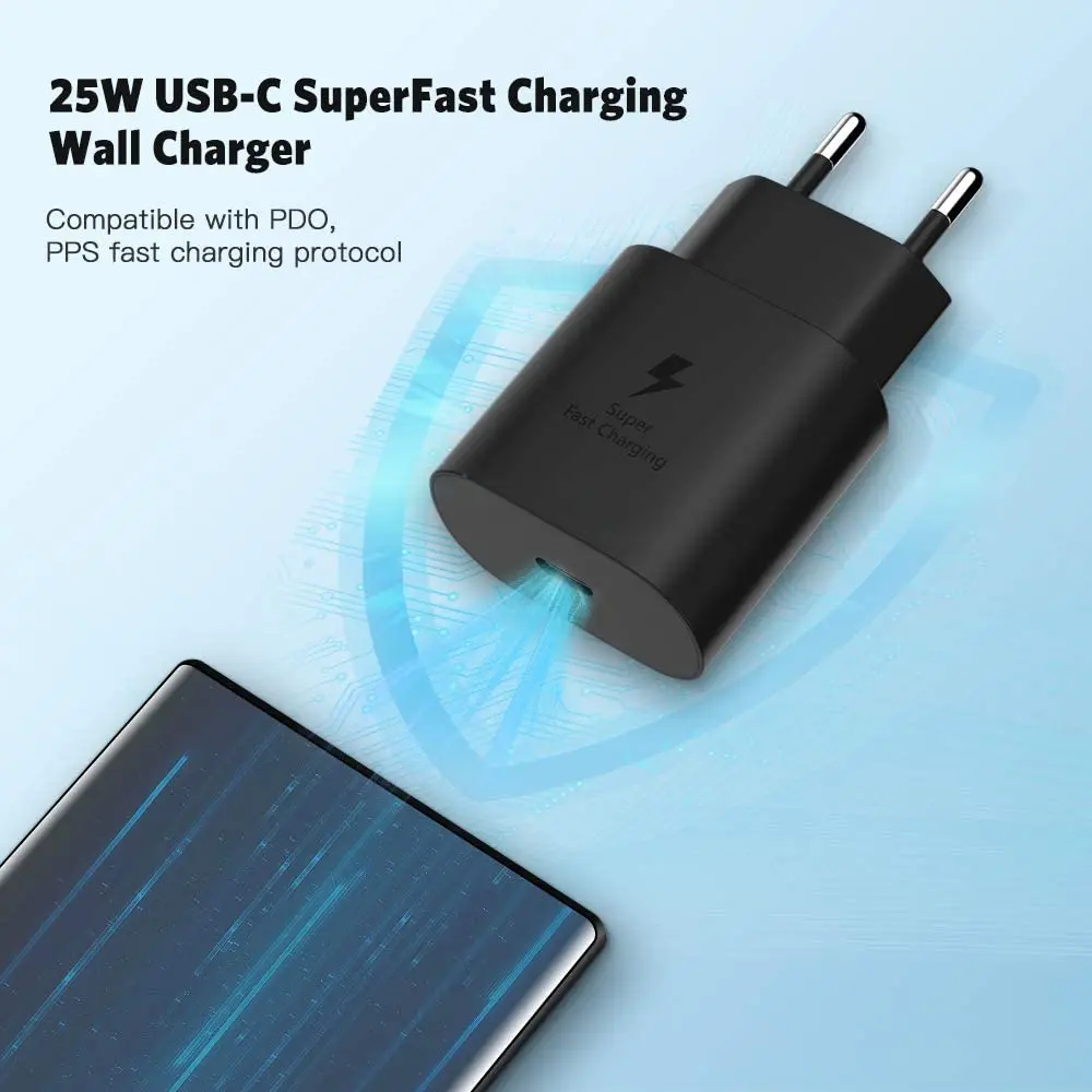 

Супербыстрое зарядное устройство 25 Вт для iphone 12 pro max 13 11 PD3.0 USB C, настенное зарядное устройство для Samsung Galaxy xiaomi 12 pro oneplus 10