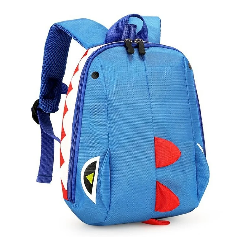 

Boys New Baby Anti-lost Backpack with Leash Cartoon Dinosaur Children Kindergarten Cool Girls Breathable Simple Solid Fashion