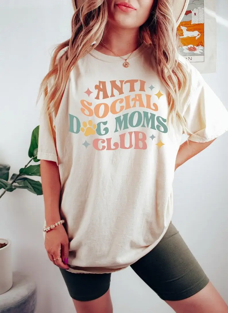 

Comfort Colors Tee, Dog Mom Shirt, New Dog Mom Shirt Proud Puppy Mama, Mothers Day Gift 100%Cotton Short Sleeve Top Tees O Neck
