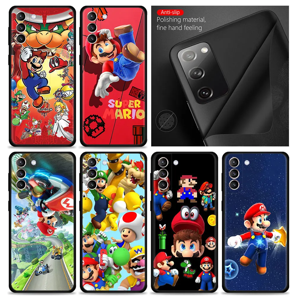 

Case For Samsung Galaxy S20 S21 FE S22 Ultra S10 S9 Plus S10e S8 for Samsung Note 20 Ultra 10Plus S22Plus Coque Mario bros