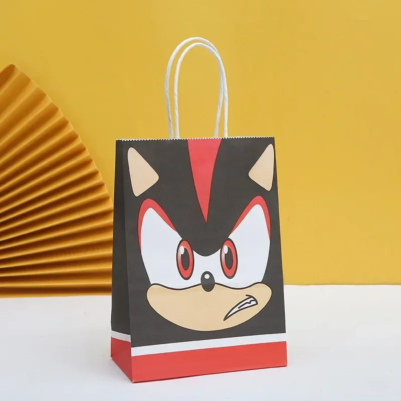 Хит продаж: Новая подарочная сумка Sonic Candy с милым мультяшным ежиком, аниме-сумка для покупок, украшение для праздничной вечеринки, игрушки для детей на день рождения, подарок (art.: 3920d9bc96825) - 3920d9bc96825