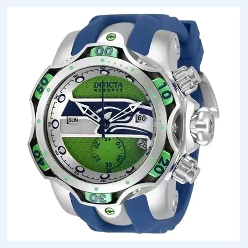 

New Original Factory INVICTA WATCH All-match Men Women Wristwatch Blue Sports Strap Green Fashion Big Dial Quartz Couple Watches