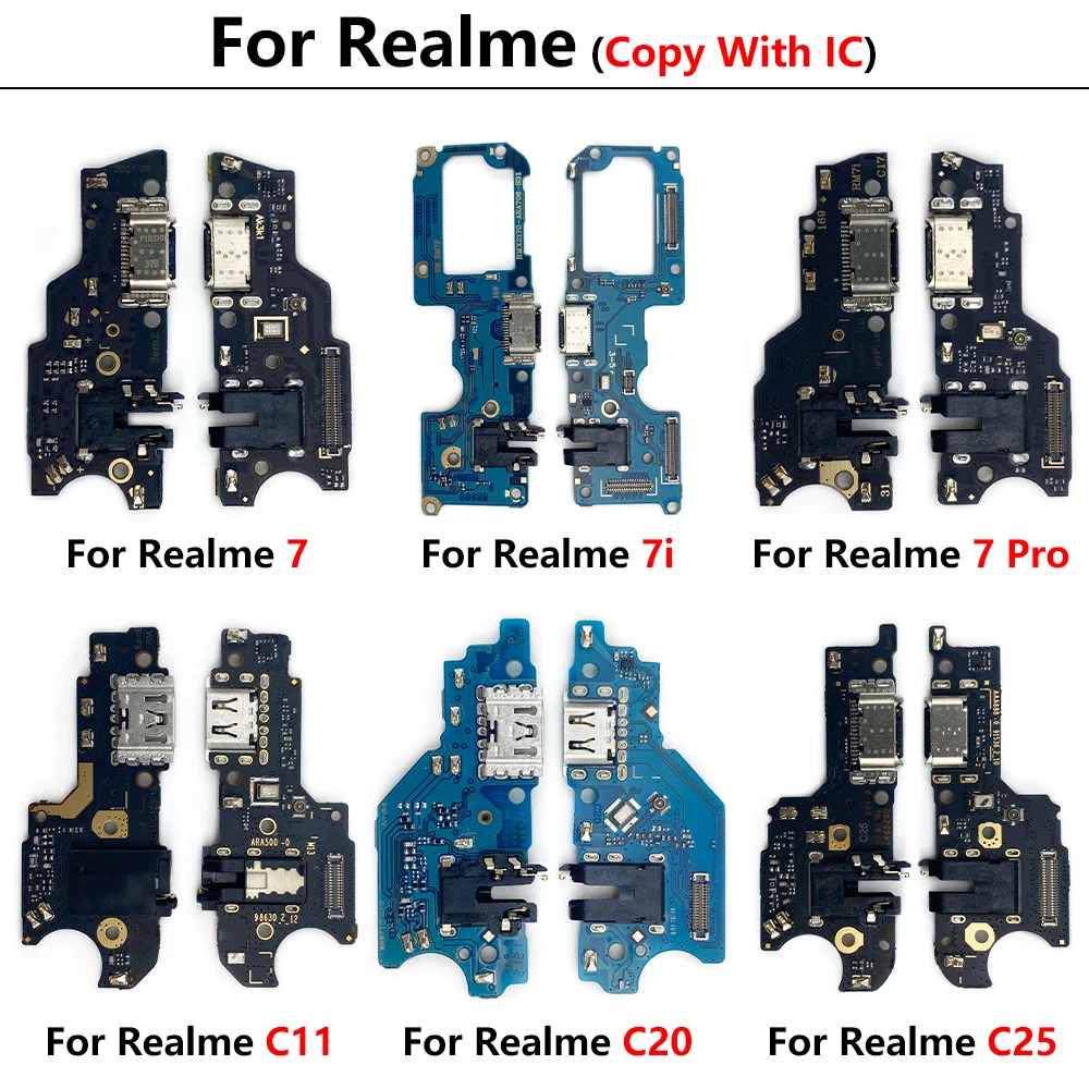 USB-порт для зарядки Micro Dock плата гибкий кабель Oppo Realme 7 7i 6 6i 5 5i 2 3 Pro C11 C20 C25 C12 C15 C21