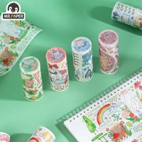 mr paper 4 designs bronzing washi tape cartoon cute scrapbooking decorative adhesive tapes diy material stationery stickers