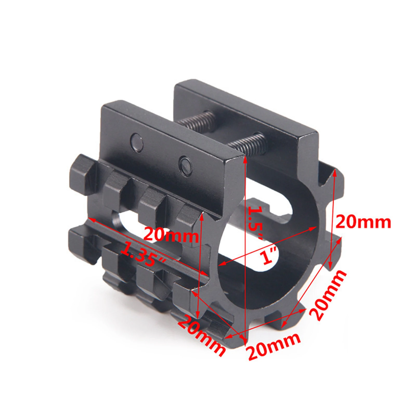 

12/5 Position Mount Tube Rail 500 Mossberg Flashlights Lasers Tube Clamp 25.4mm Tactical Ring Rail Picatinny Mounts Hunting Tool