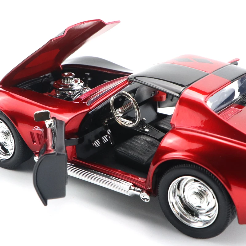 1:24 1969 Corvette Stingray модель автомобиля масштаб литая из сплава для куклы игрушки