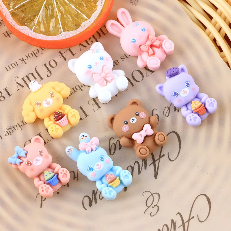 

10 шт., резиновые заколки для волос в виде кролика