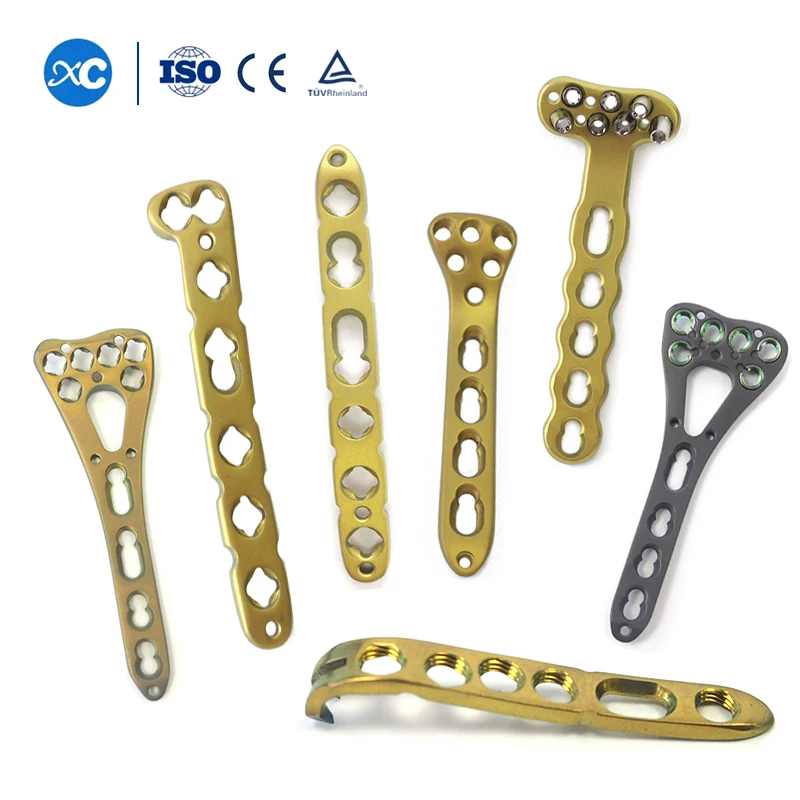 

2.7 Titanium Bone Plate Orthopedic Surgical Implants Multi-axial Distal Femur Radius Palm Locking Plate Titanium Implants