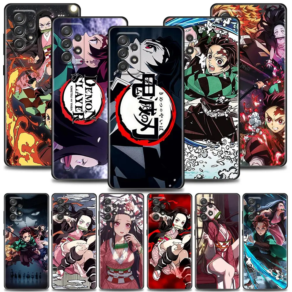 

Funda Case for Samsung A73 A53 A33 A23 A52 A72 A22 A32 A42 A71 A51 A91 A41 A31 A21S 4G 5G Case Tanjiro Nezuko Kimetsu No Yaiba