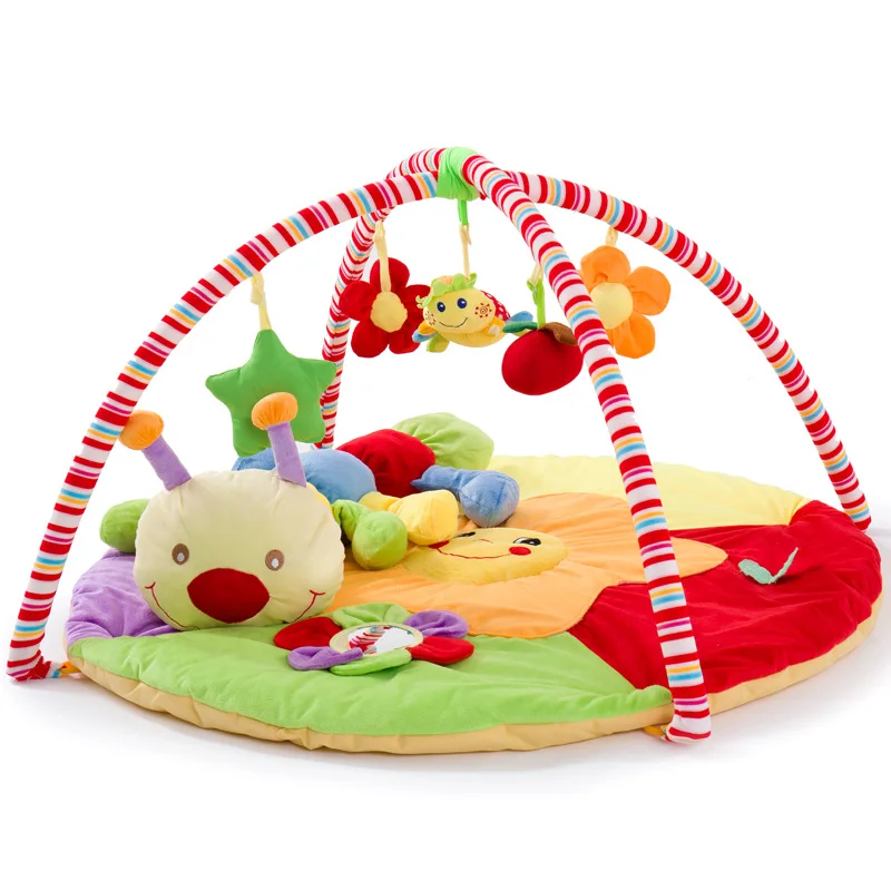 Soft Caterpillar Style Baby Game Blanket Play Mat   Crawler Blanket  Gym Activity  Frame 90x90 Cm Sensory Shapes Puzzle Toy