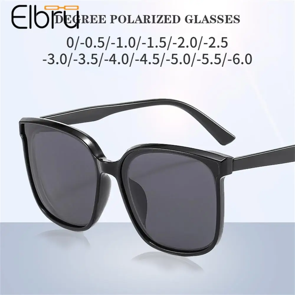 

Elbru Polorized Myopia Sunglasses Women Men UV400 Luxury Eye Protecton Nearsighted Sun Eyewear Diopters 0-0.5-1.0-1.5-2.0 To-6.0