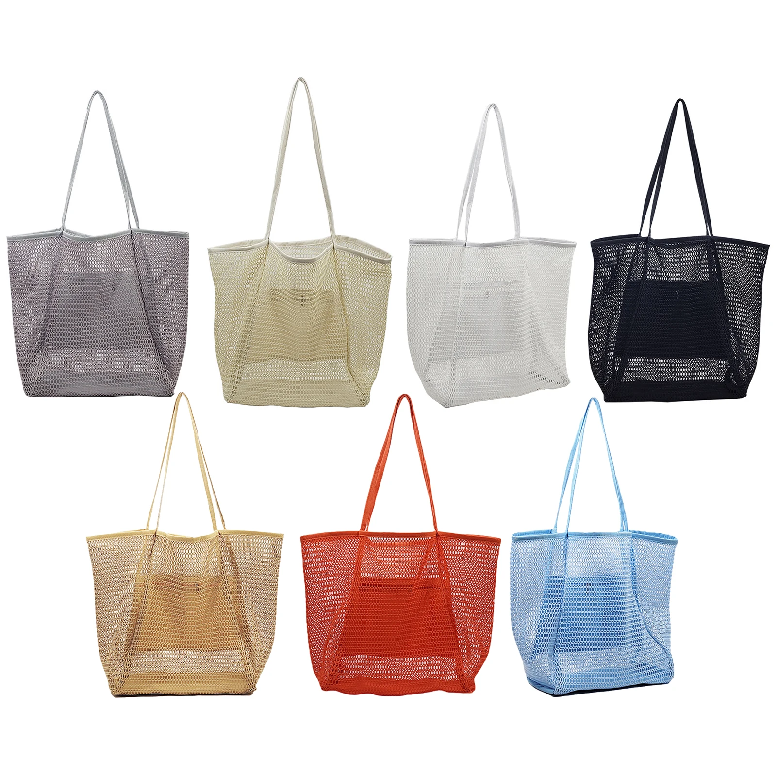 

Mesh Beach Tote Big Beach Bag Lightweight Mesh Tote Bag For Beach Mesh Beach Tote For Toys Towel Flip Flops Beach Essentials