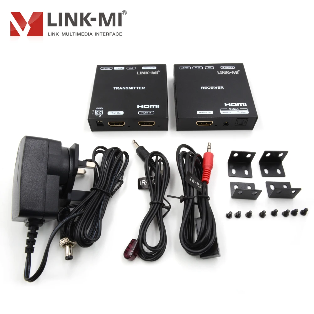 LINK-MI 4K 90 м HDMI удлинитель 4K @ 60 Гц 18G Extender с петлей, HDR10, двойной псу, Поддержка SPDIF, PCM2.0 аналоговые извлечение аудиосигнала (art.: 3920b60b07129) - 3920b60b07129