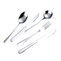 cutlery stainless steel silver cutlery set fork knife spoon kitchen cutlery fork spoon knife silver cutlery set