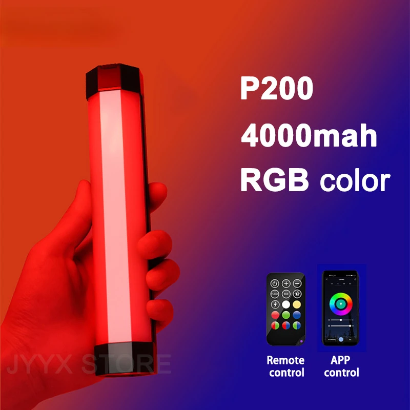 

P200 LED Photography Light Handheld RGB Light Tube Stick Video soft Light APP Remote Control vs 6C Pavotube