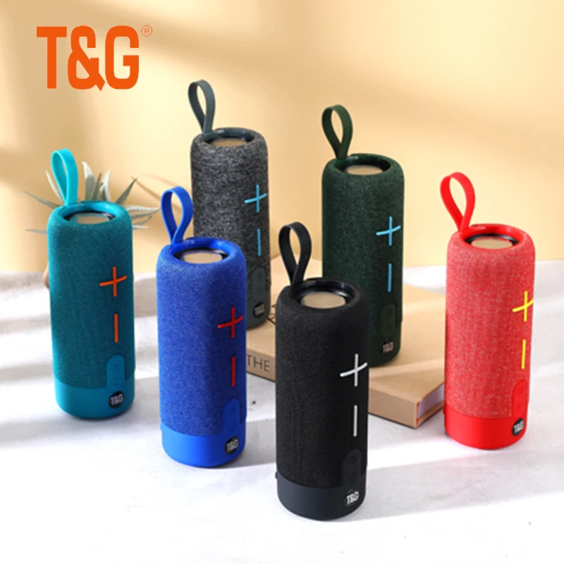 

T&G 619 MAX Portable Bluetooth Speaker 20W Wireless Boombox Waterproof Outdoor Subwoofer Fabric Stereo Loudspeaker support TWS