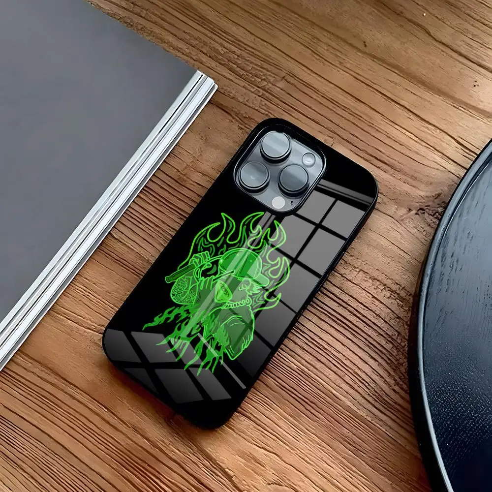 Чехол для телефона Feid Ferxxo для iPhone 16, 15, 14 Pro, 11, 13, 12, Mini 6, 8, 7 Plus, стеклянный роскошный дизайн, бухта (art.: 3920cc69141da) - 3920cc69141da