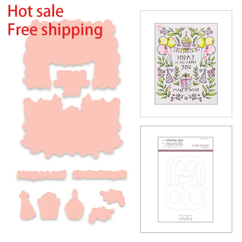 

Новинка 2023, штампы для резки металла «ясно месяца», штампы для рукоделия, скрапбукинга, творчества, фотоальбома, шаблон ручной работы