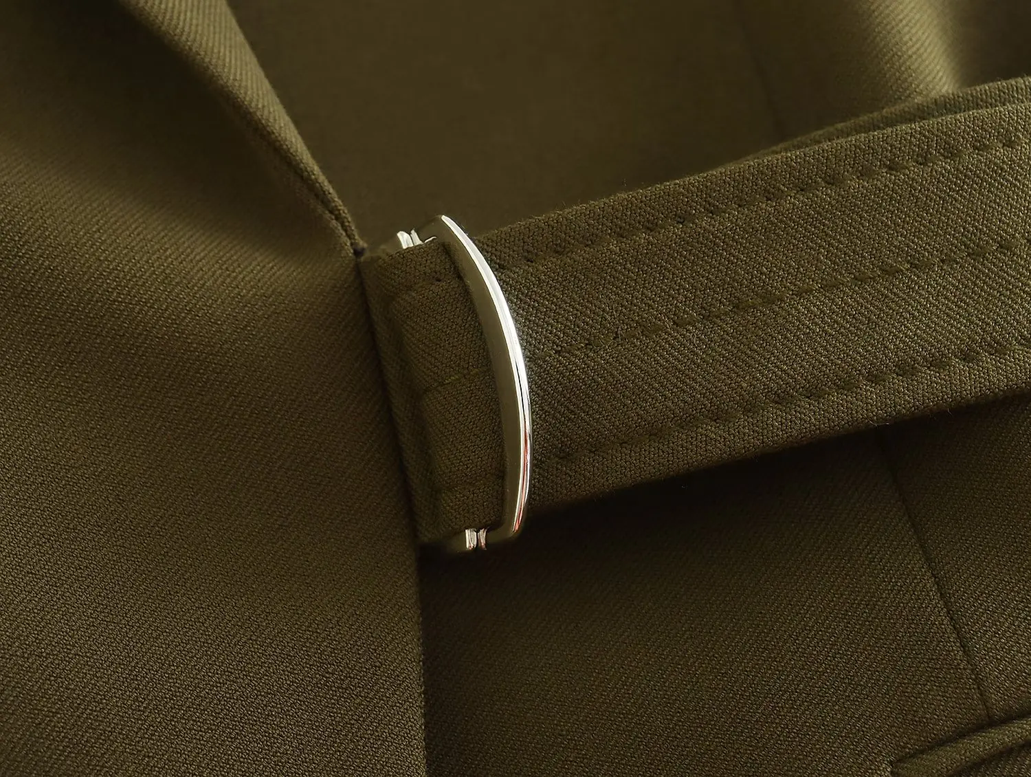 Refeel Women Fashion Blazers Solid Jacket Hollow Out Iron Ring Blet Outwear Buttons Female Office Elegant Cut Femme Vestidos