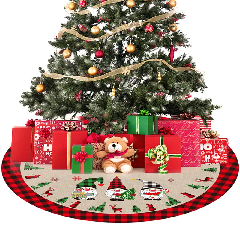 

Navidad Decoracion 2023 Novedades 120CM Cartoon Faceless Forest Old Man Christmas Tree Skirt Decoration Natal Noel 2022 New Year