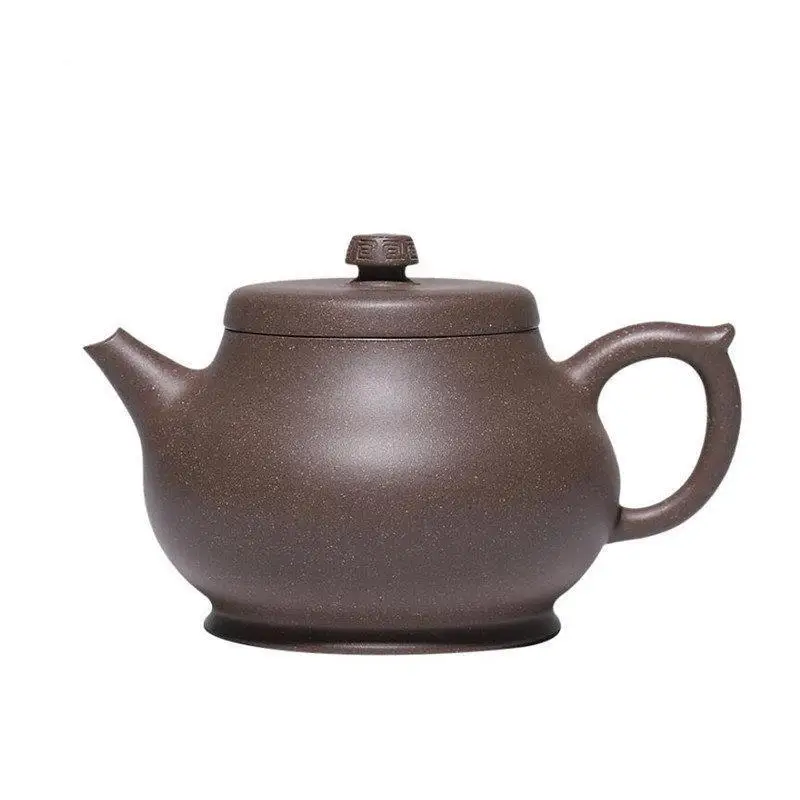 

230ml Chinese Yixing Purple Clay Teapots Handmade Tea Pot Raw Ore Grey Section Mud Kettle High-end Zisha Tea Set Collection Gift