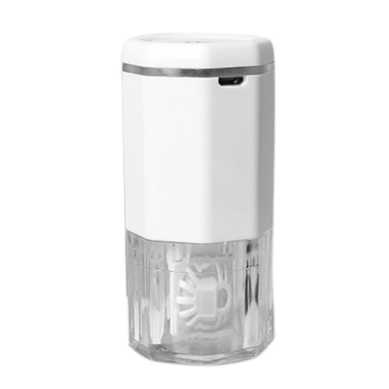 

Portable Contact Lens Cleaner USB Charging Turbine Rotation Contact Cleaner Case Kit White