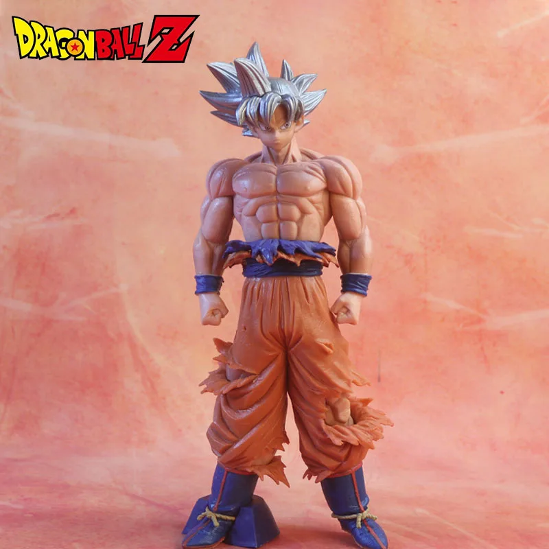 

28cm Dragon Ball Goku Anime Figure Collectible Statue Muscle Goku Super Saiyan Action Figures DBZ Toys Figurine Decorate Gift