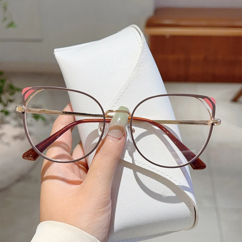 Винтажные Женские Очки кошачий Глаз KAMMPT Модные Декоративные С Вырезами