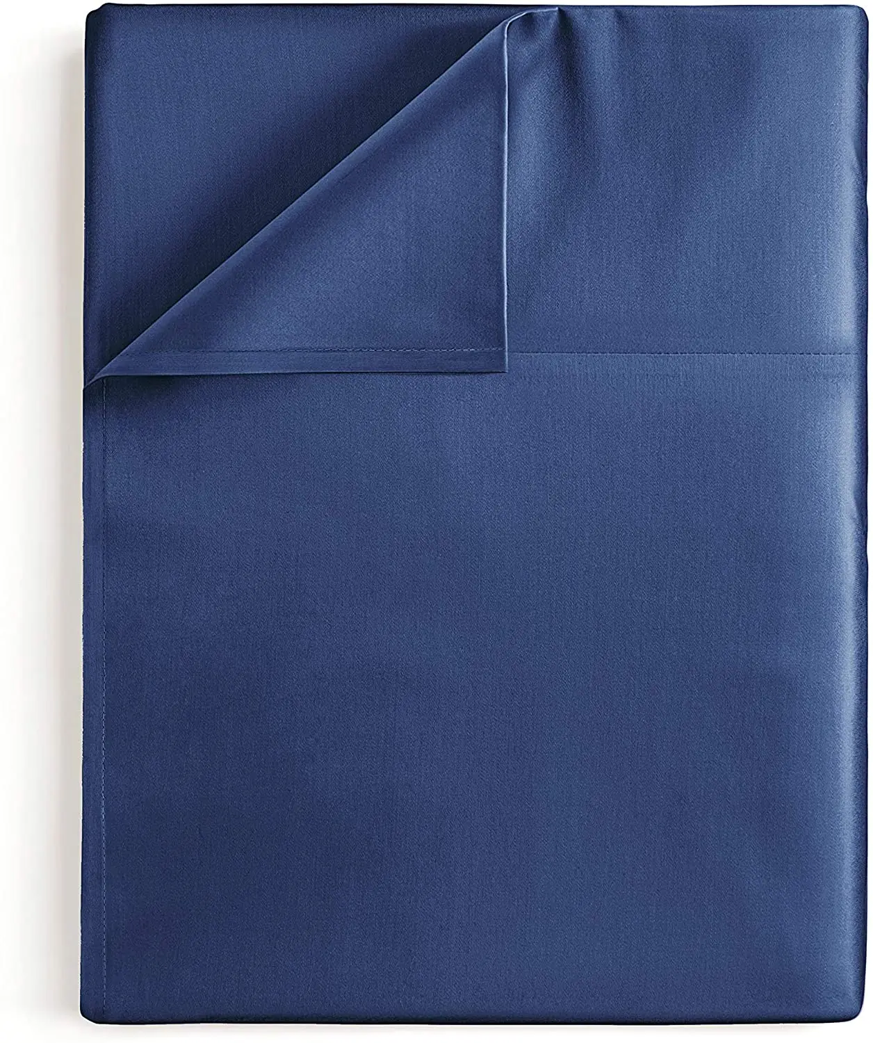 

Single Cotton Flat Sheet/Top Sheet 400 Thread Count - Full - Navy Blue
