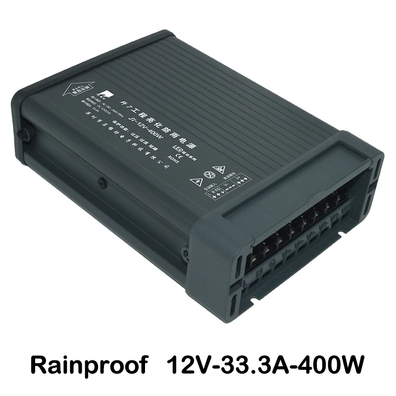 

LED Rainproof Switching Power Supply 12V400W Double-tube Forward-excited Switching Power Supply 33.3A Constant Voltage Driver