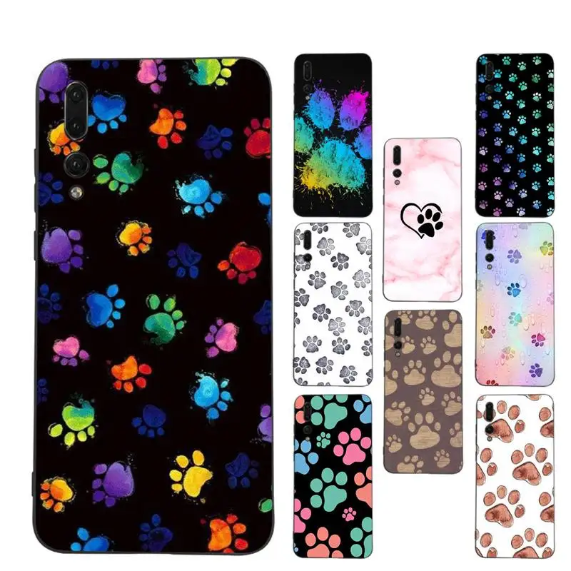 

Dog Paw Phone Case for Huawei Honor 10 i 8X C 5A 20 9 10 30 lite pro Voew 10 20 V30