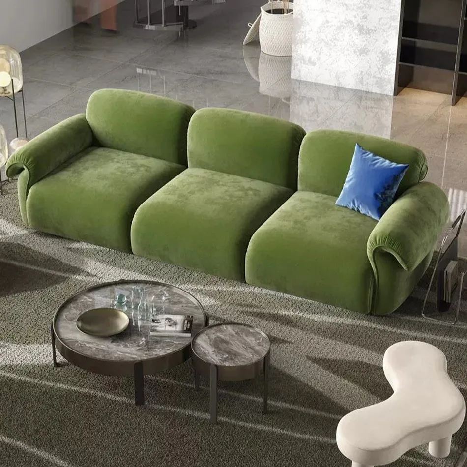 

Роскошный итальянский комплект диванов высокого качества, мебель для гостиной, наборы диванов, Современные тканевые бархатные диваны