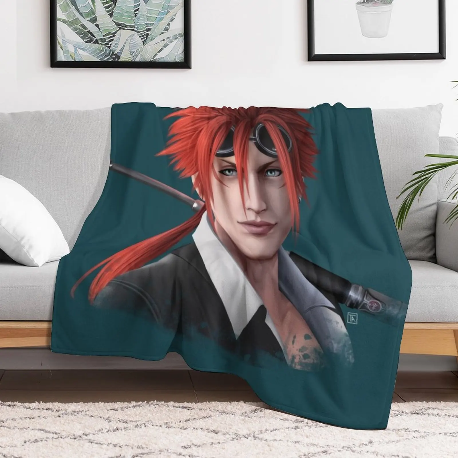 Reno - FF7R Плед в стиле аниме Свободные одеяла