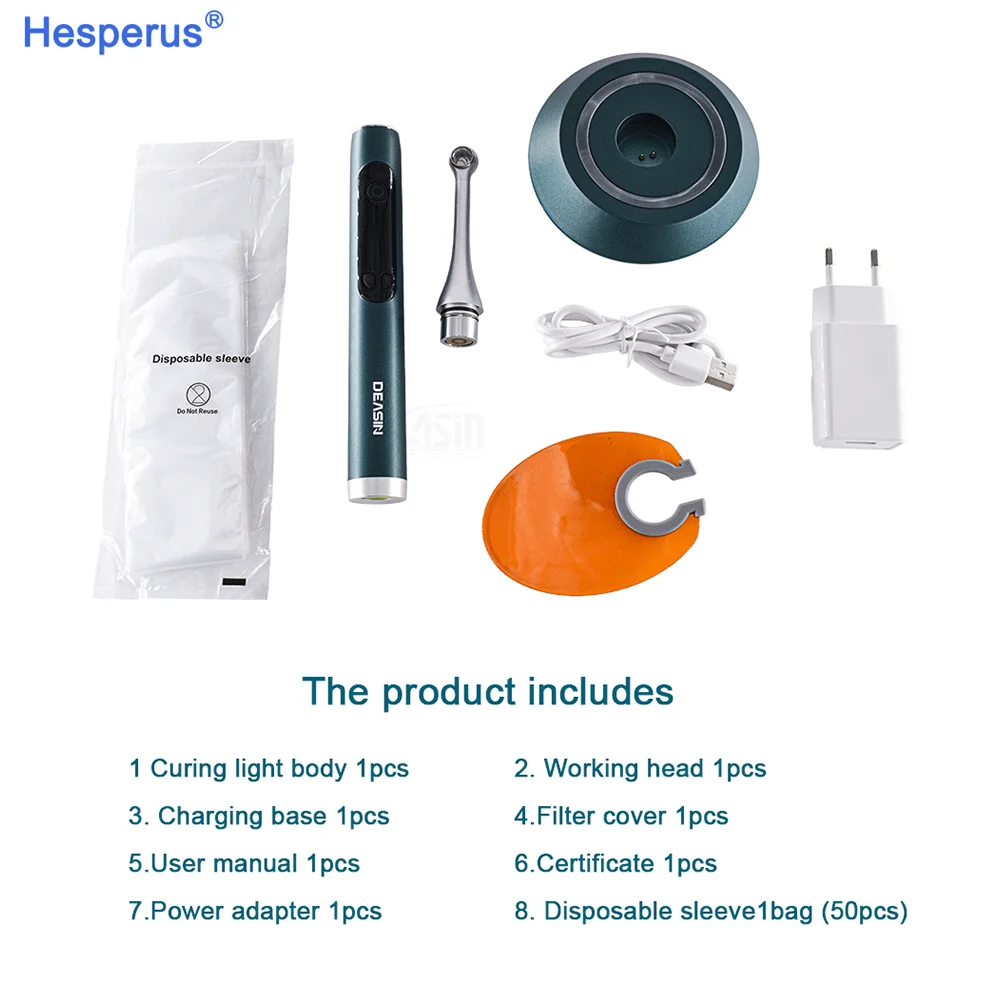 Светодиодная полимеризационная лампа Den Tal беспроводная для отверждения смолы Blue