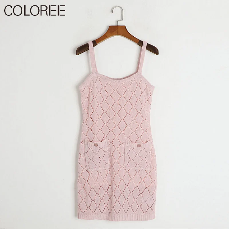 Pink Knitted Dress for Women Summer 2023 Korean Fashion Strapless Mini Dress Vestidos De Verano Para Mujer