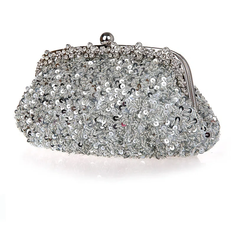 Holding a dinner bag with one shoulder oblique cross party handbag beaded bag female dress qipao bag