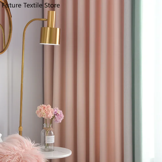 

Bei Ou Gentry Curtains for Living Room Bedroom Windows Blackout Curtain Fabric Ya Fu and Living Room Sunshade