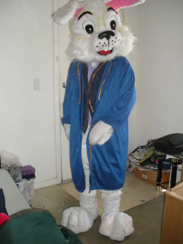 Новый костюм талисмана кролика для взрослых рождественское нарядное платье на